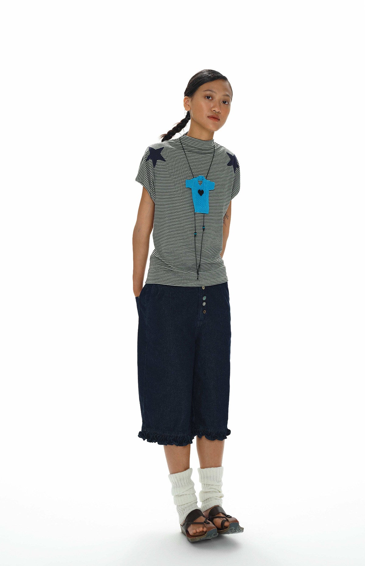 Star stripeed T-shirt