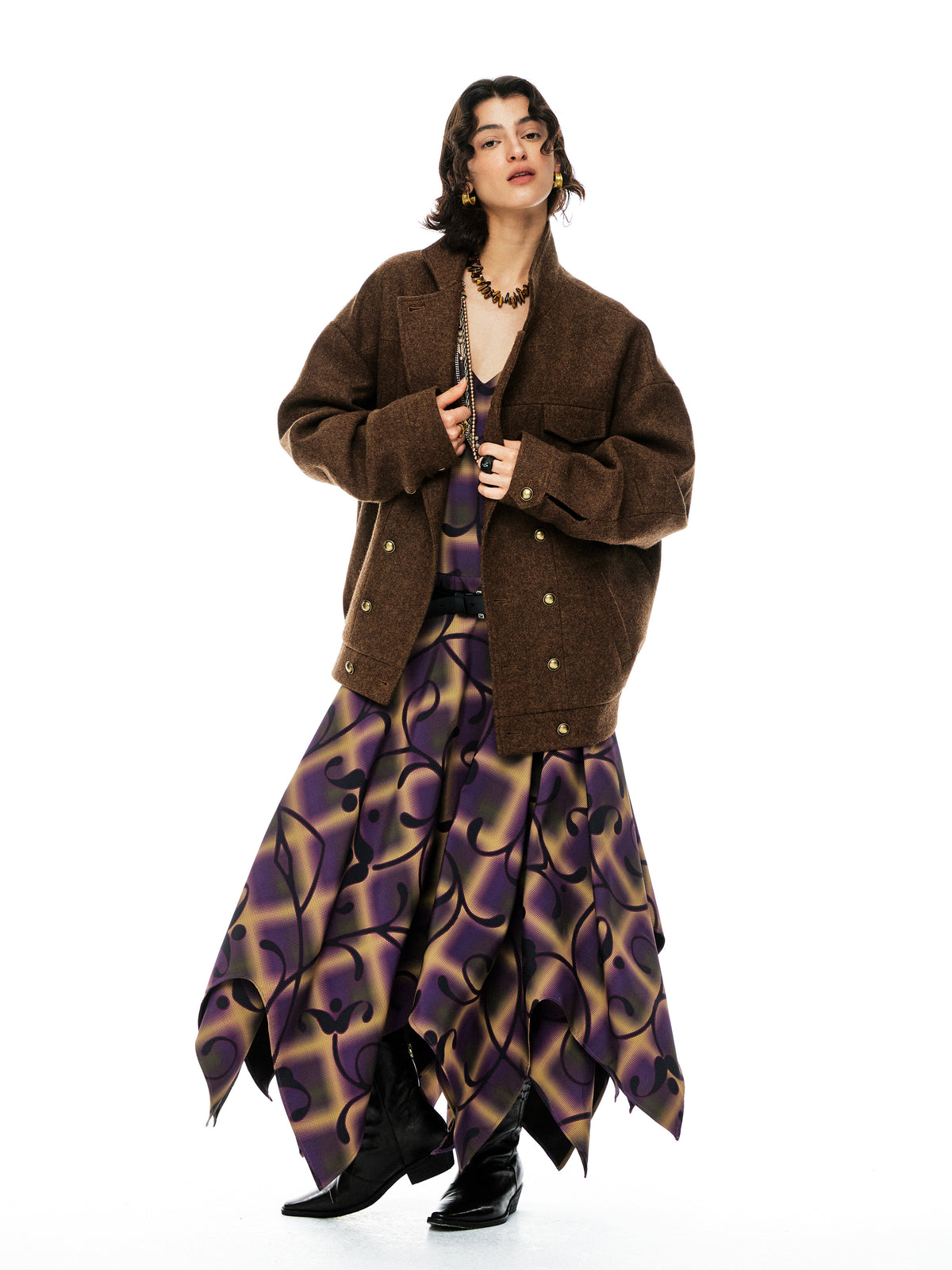 Wool loose design Jacket