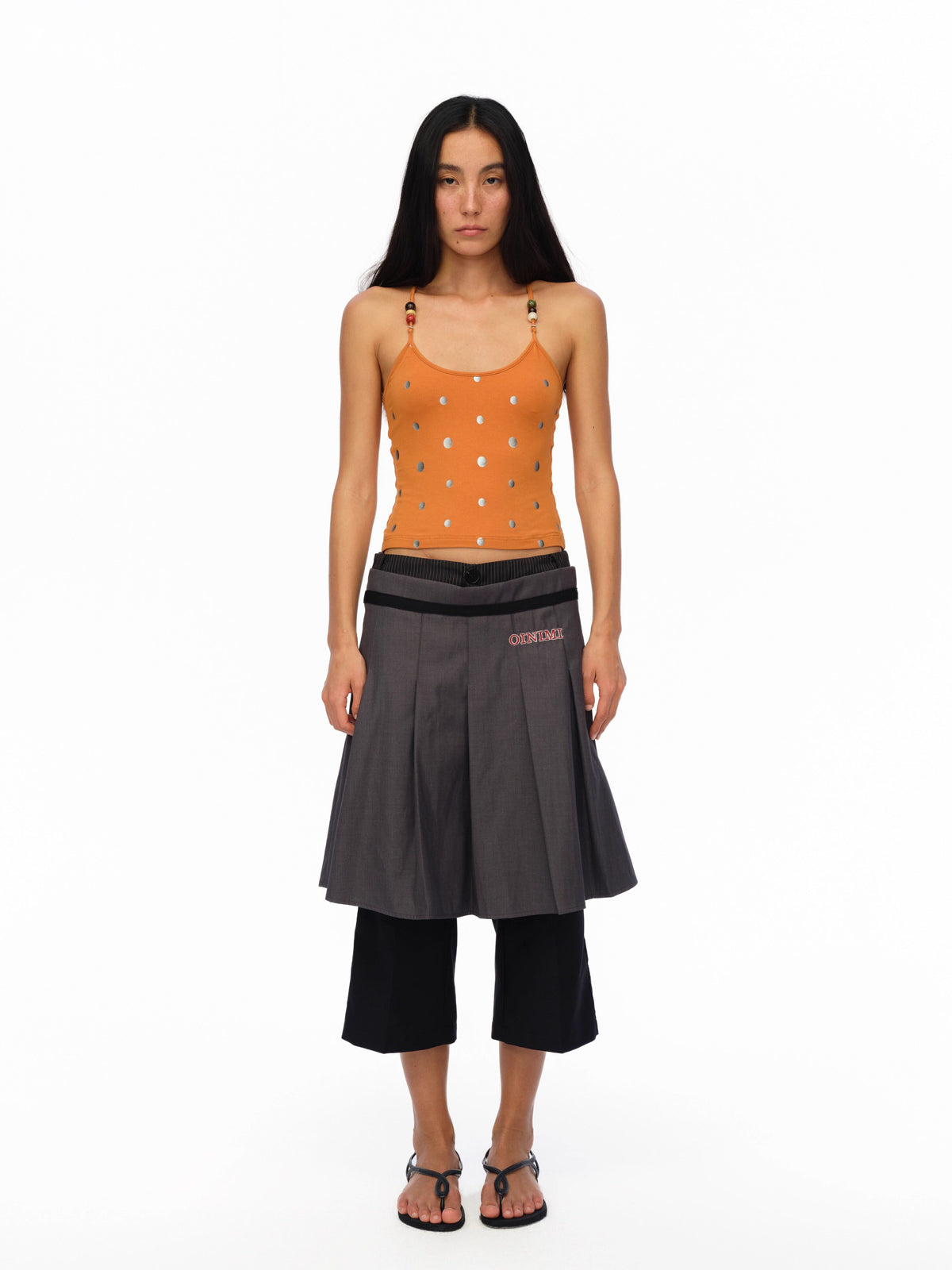 Silver Gradient Polka Dot Camisole