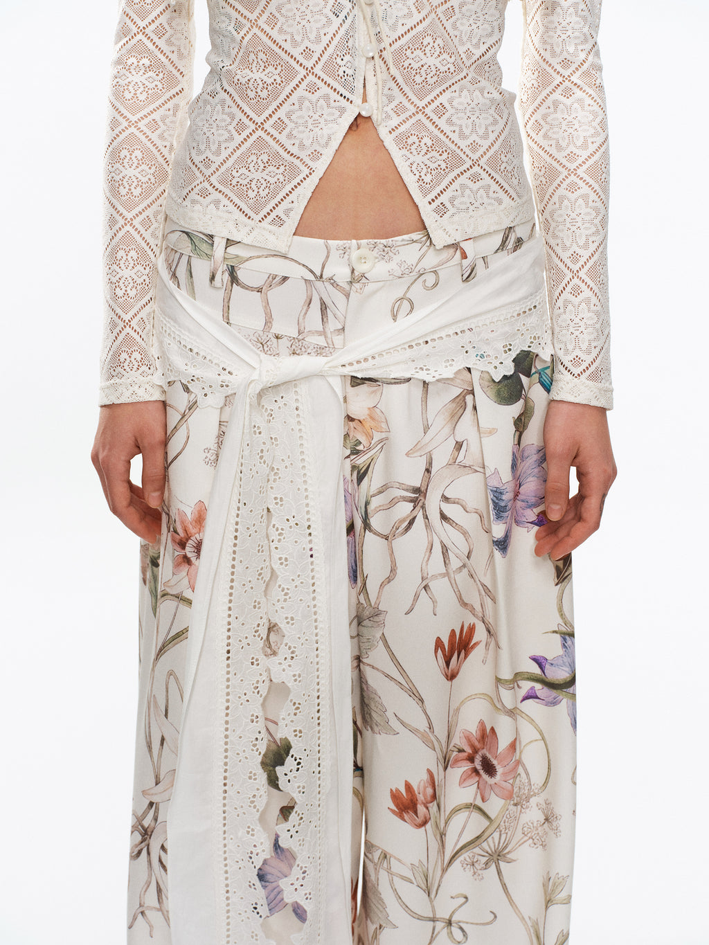 Floral trousers