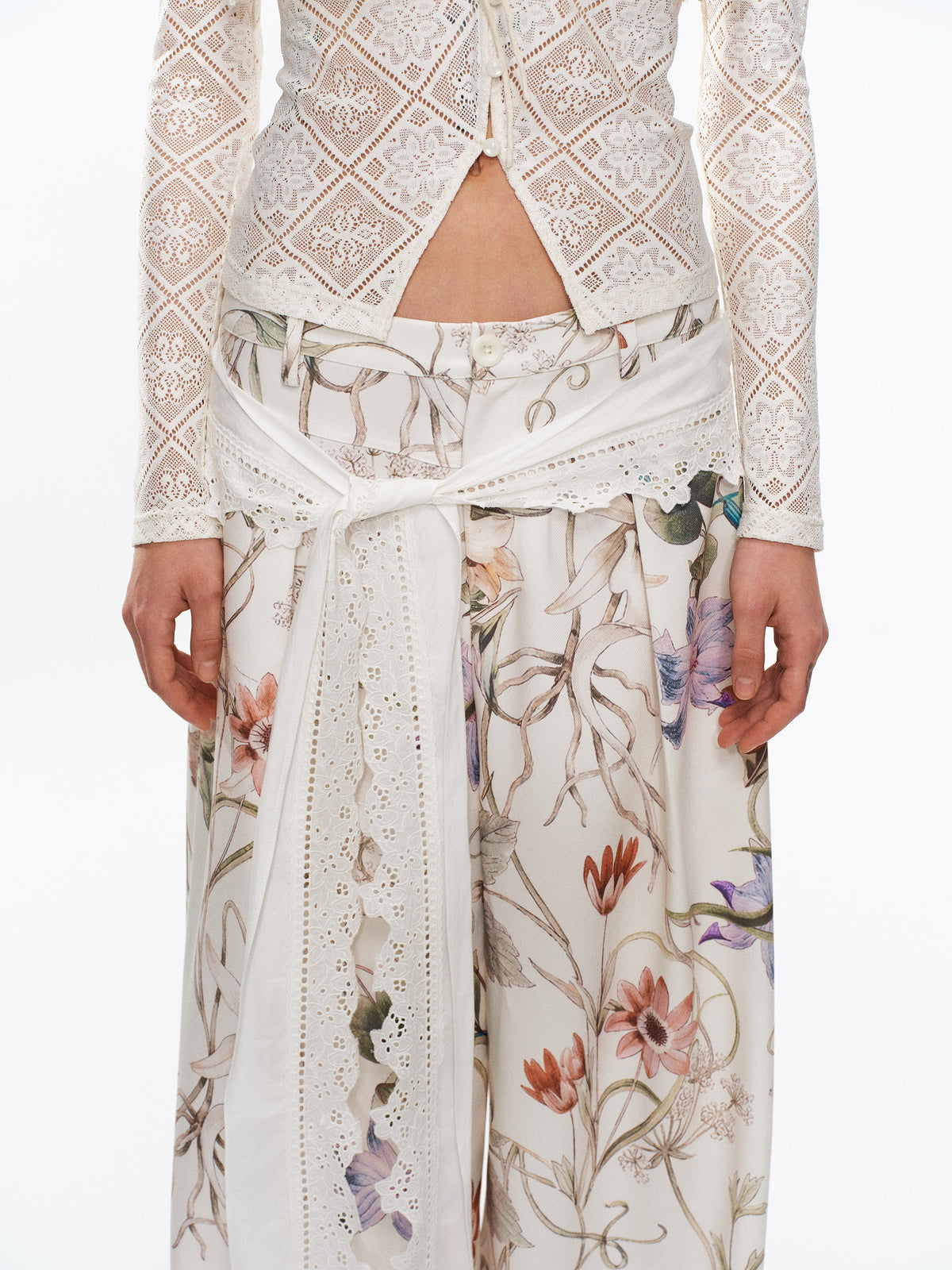 Floral trousers