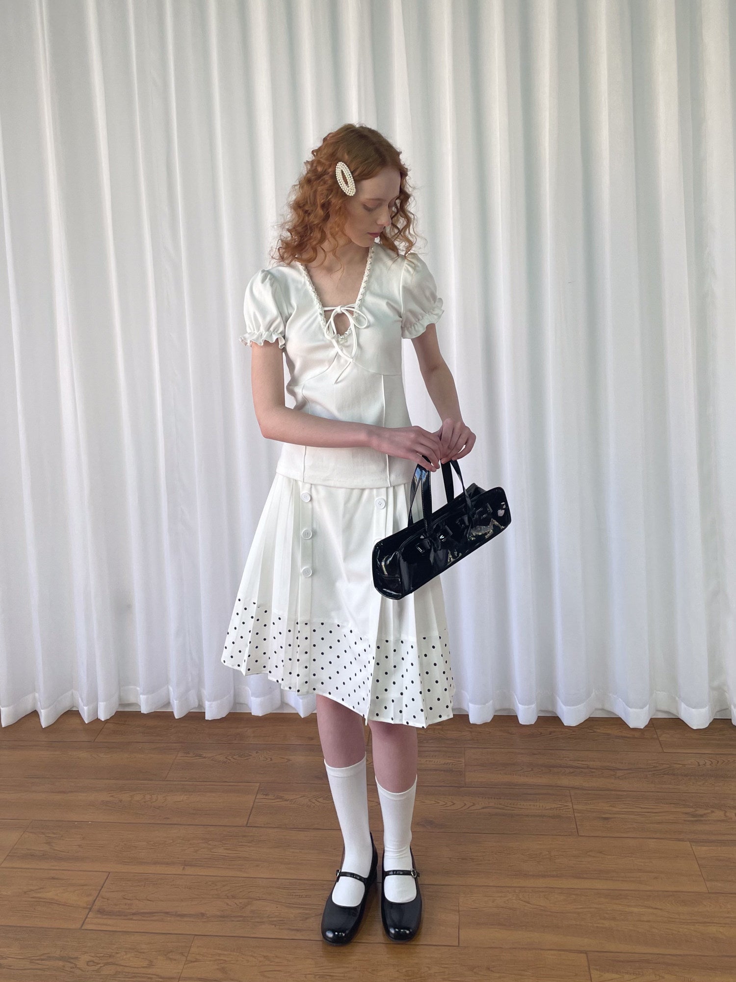 Polka dot medium skirt
