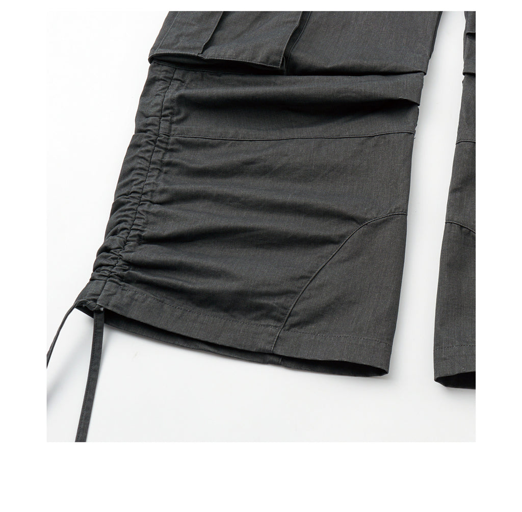 Low-Waist Pleated Pants