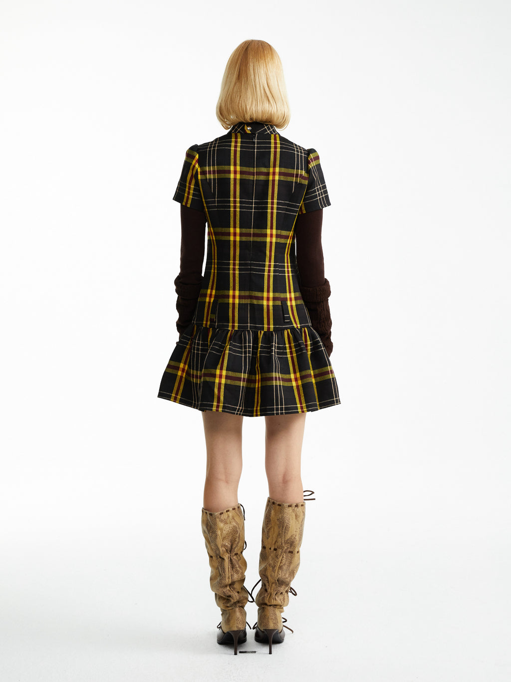 Slim Check Dress