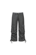 Low-Waist Pleated Pants