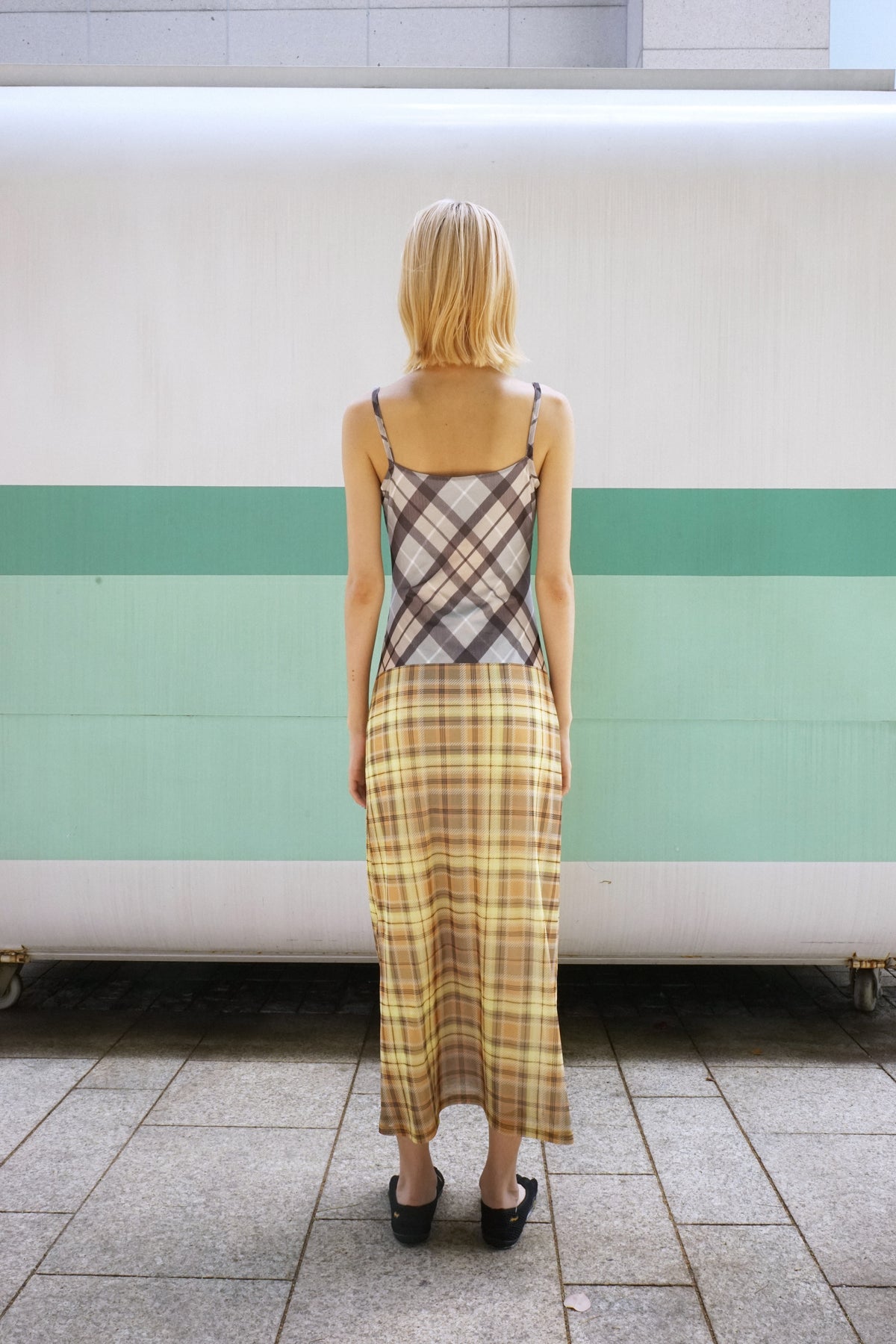 Plaid Strap Dress
