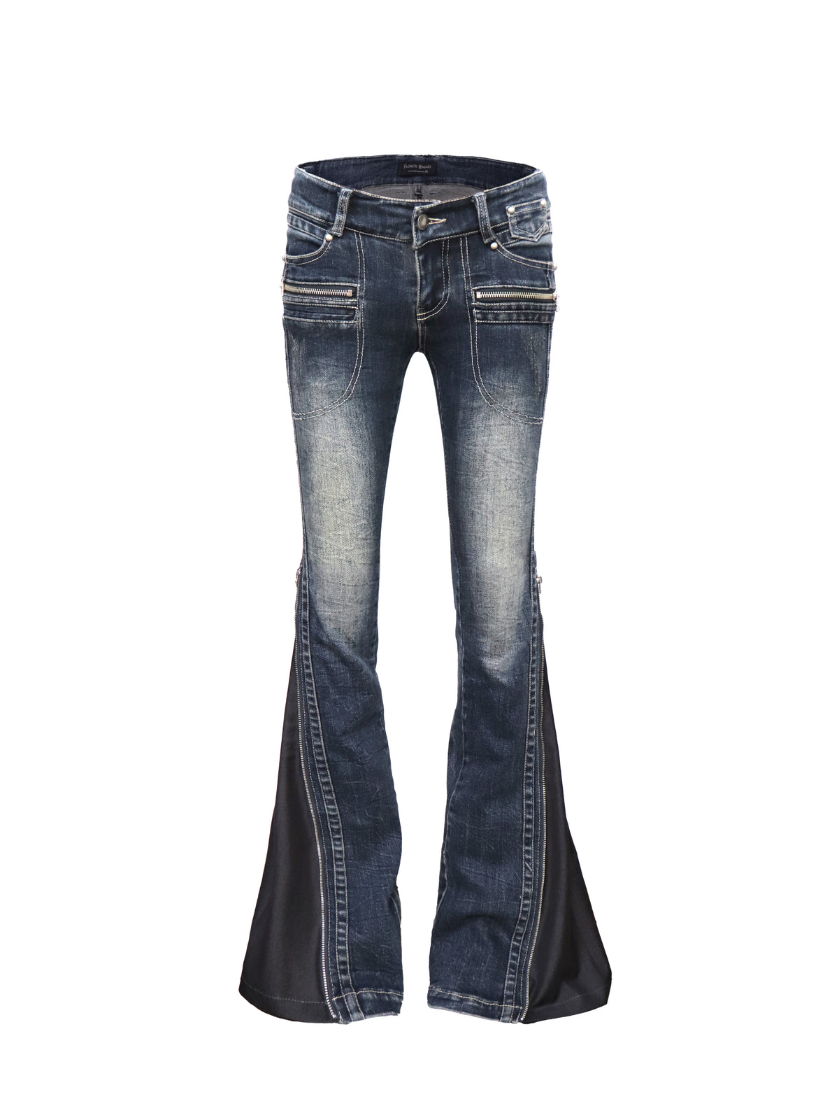Zip Flare Jeans