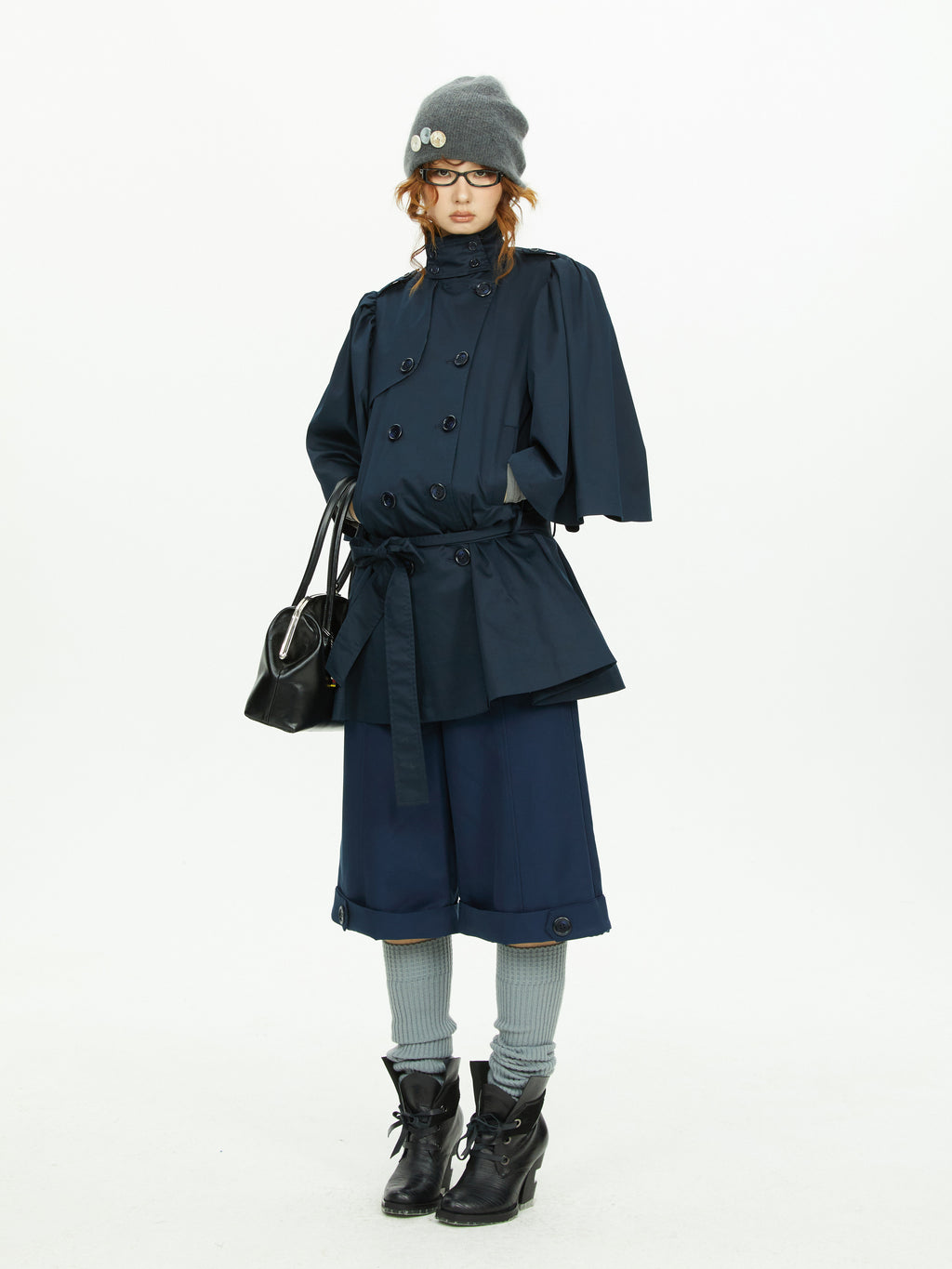 Cape sleeve trench coat