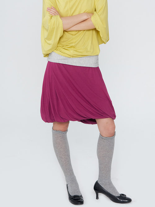 Color-Blocking Midi Skirt
