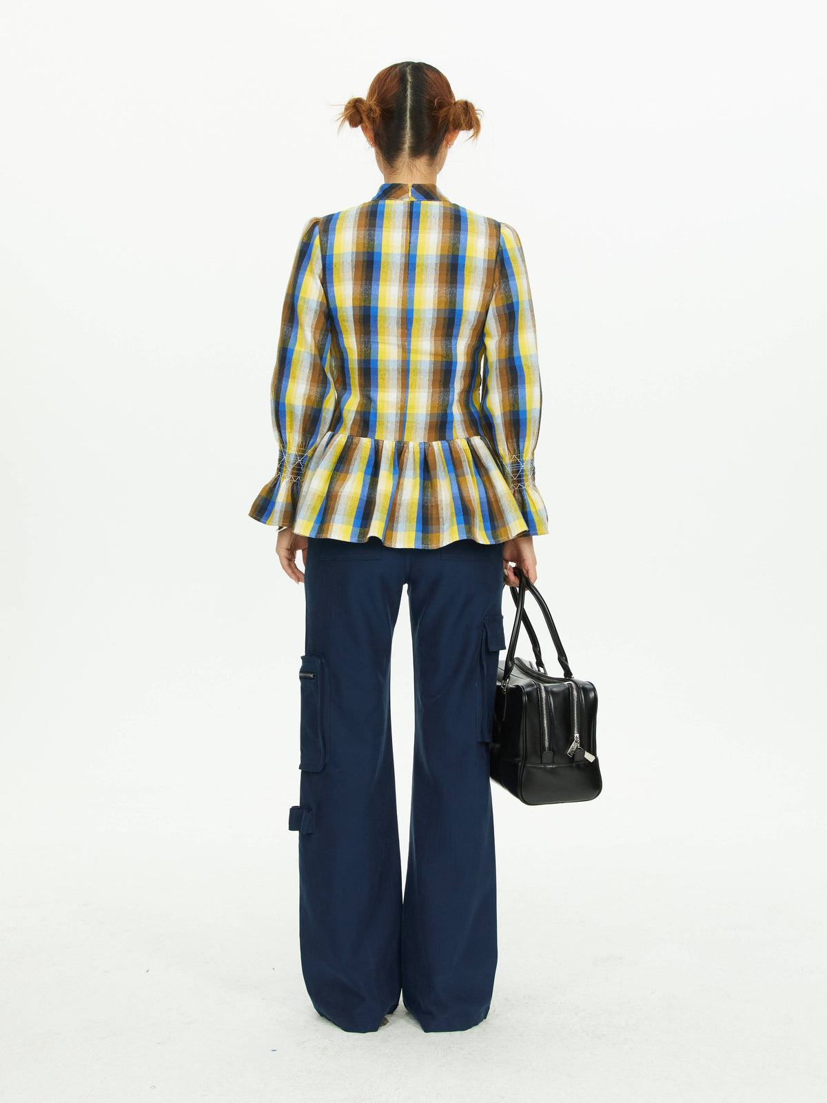 Color-blocked long-sleeve