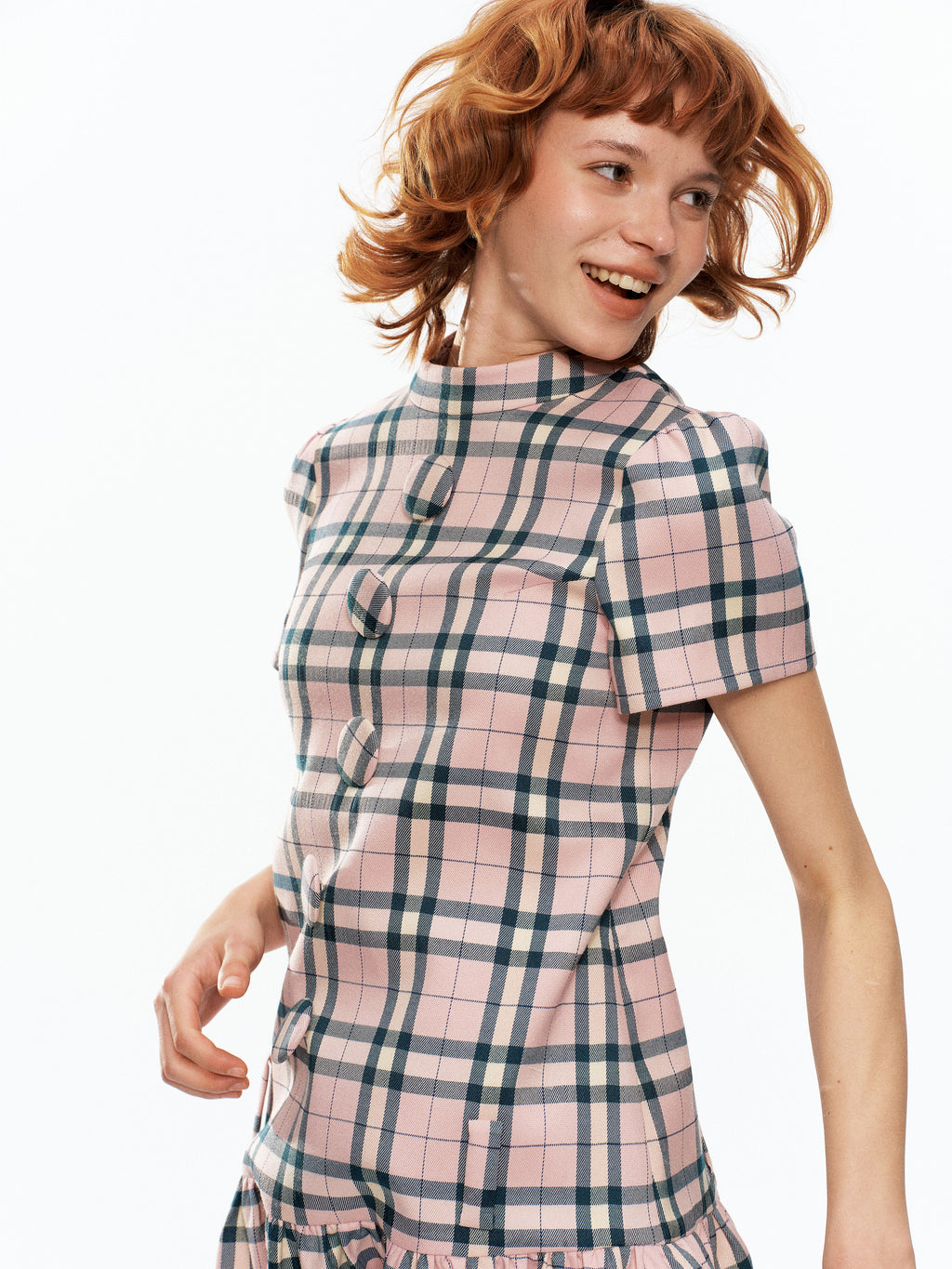 Pink Check Dress