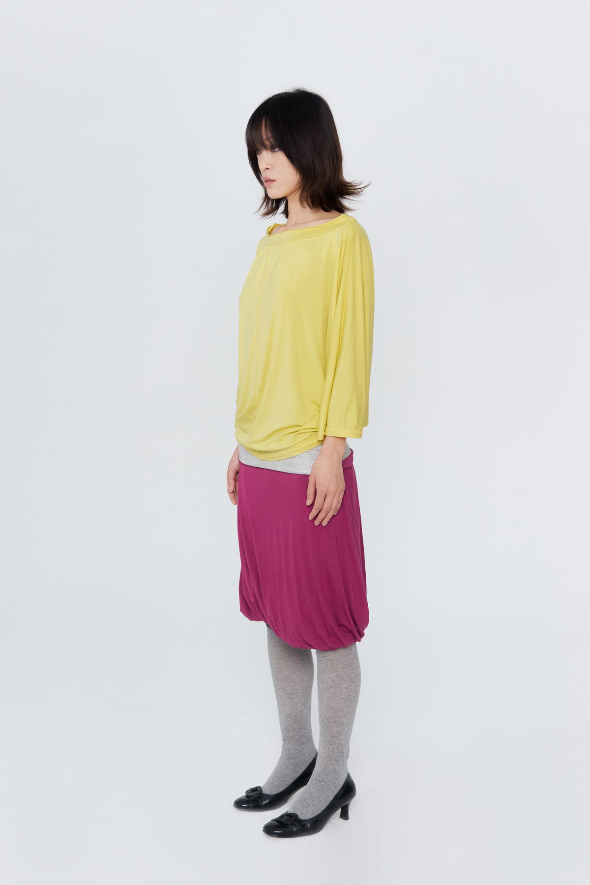 Color-Blocking Midi Skirt