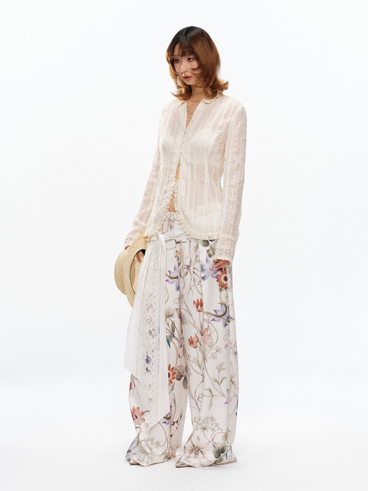 Floral trousers