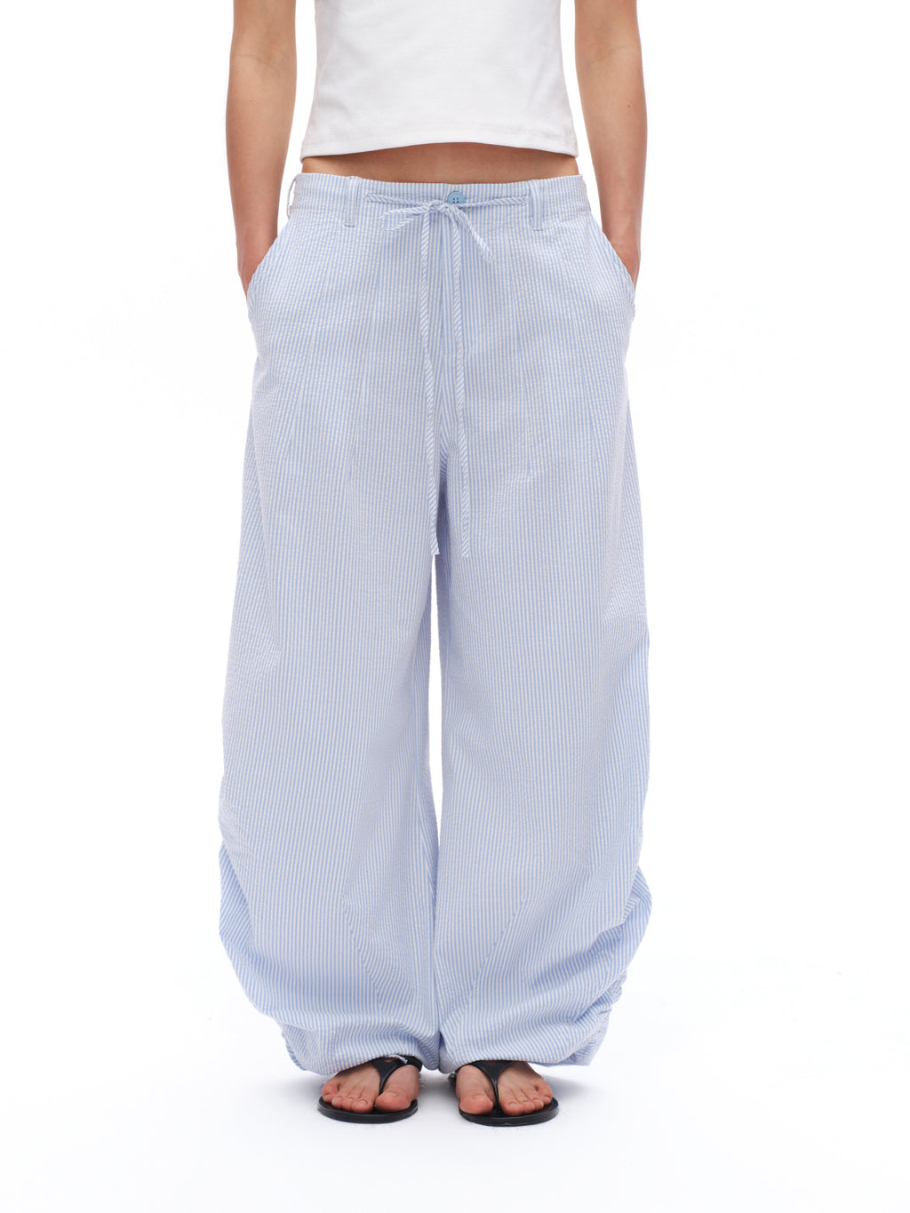Bamboo Blue Stripe Pants