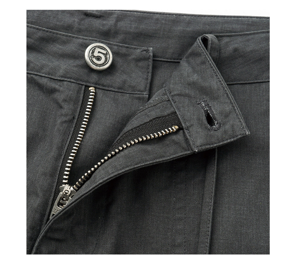 Low-Waist Pleated Pants