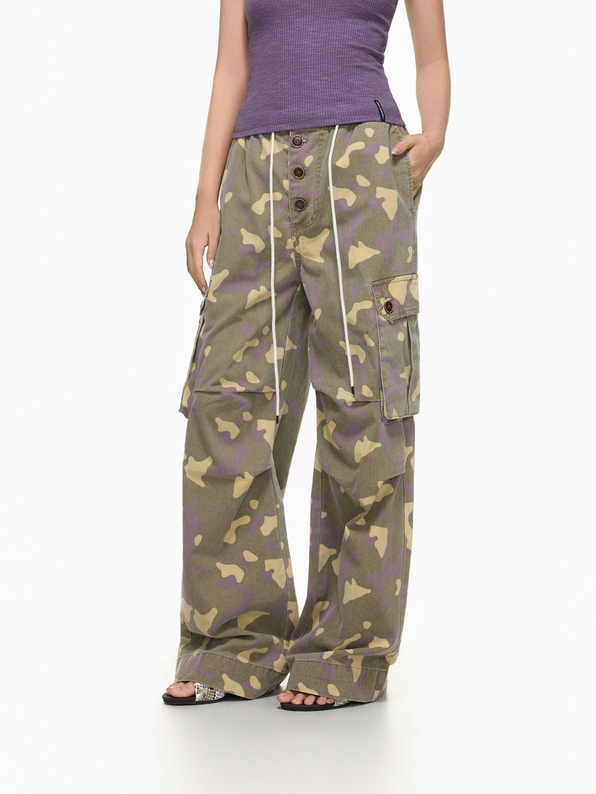 Camo cargo pants