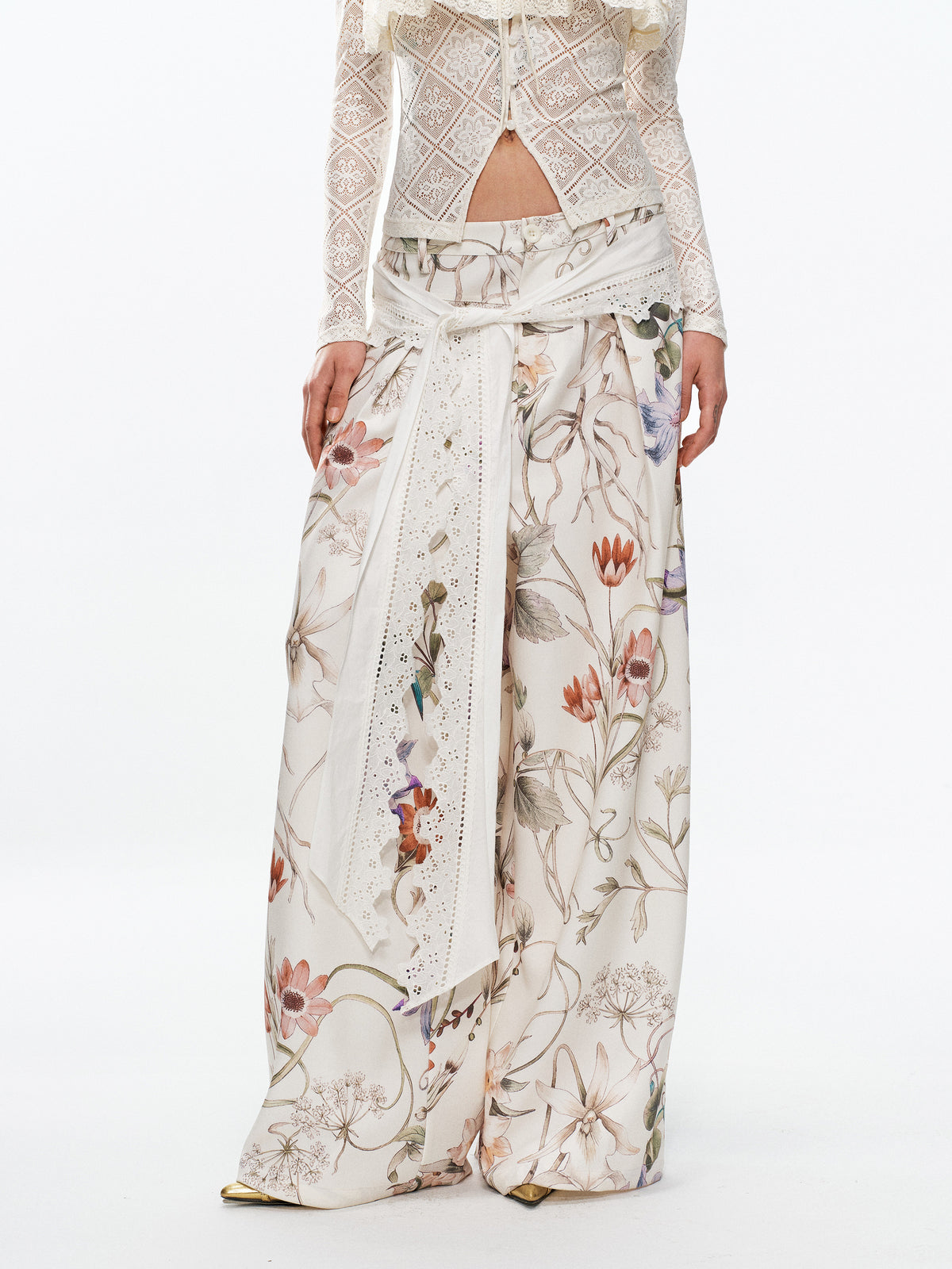 Floral trousers