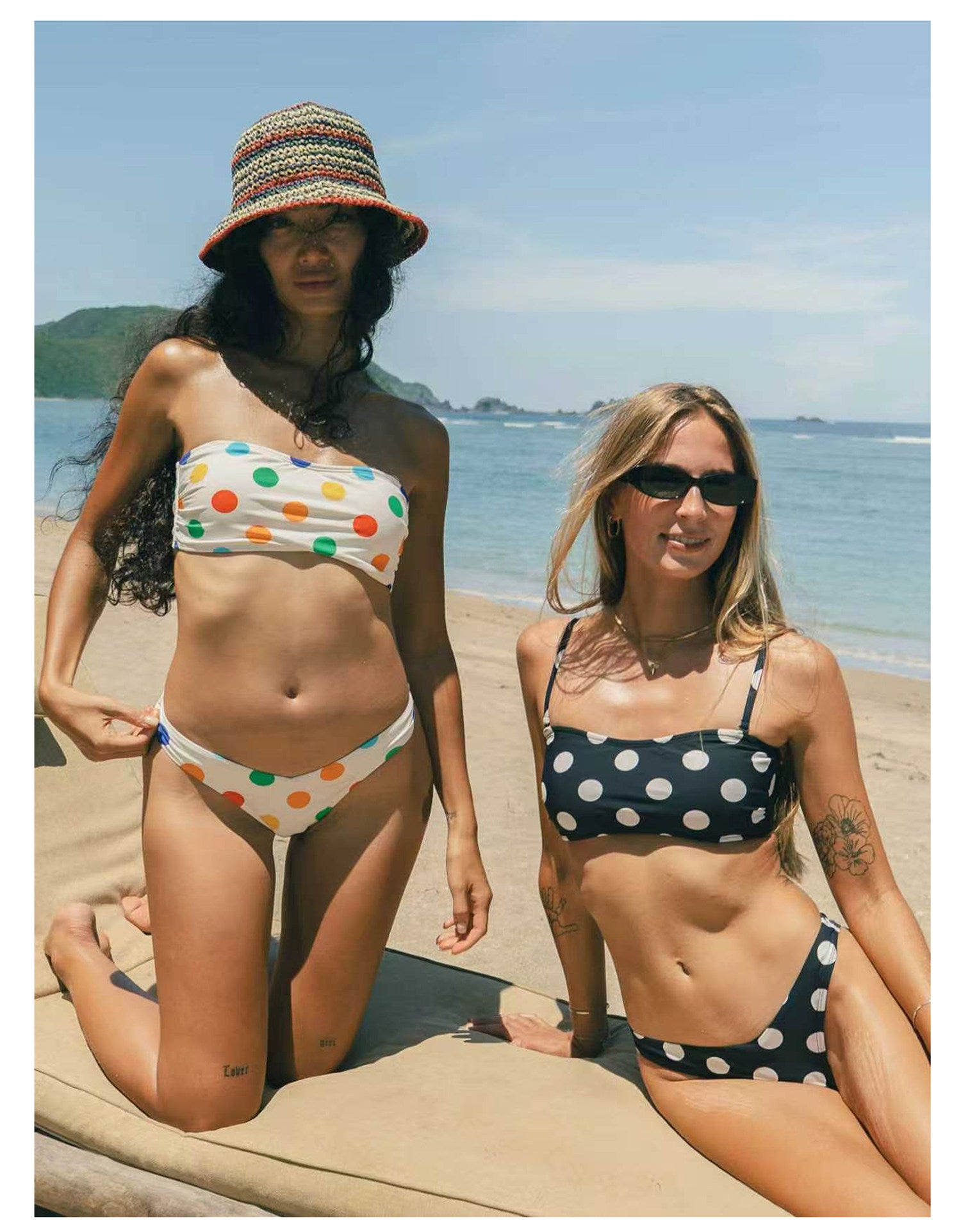 Polka dot bikini set