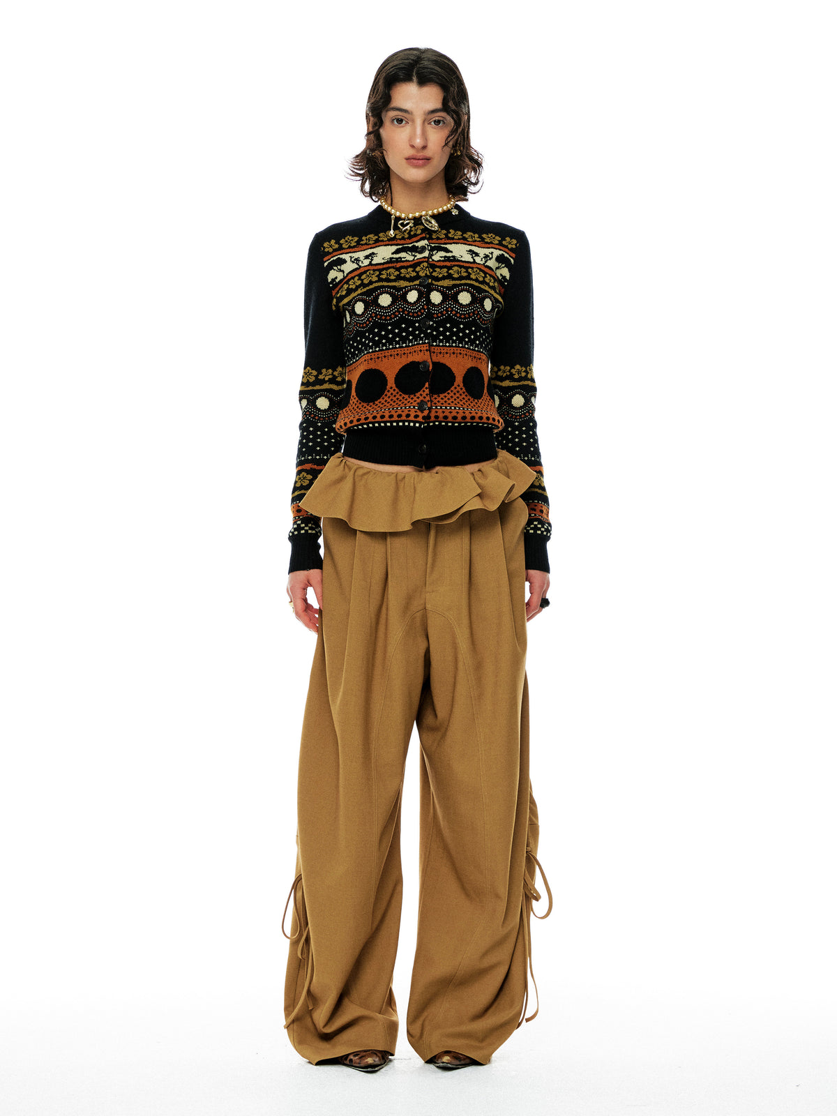 Lace Loose Wide Trousers