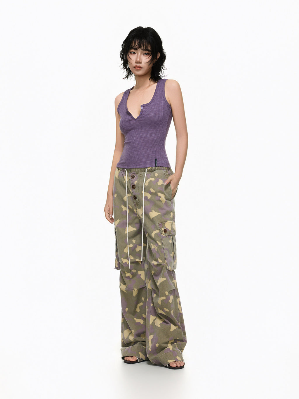Camo cargo pants