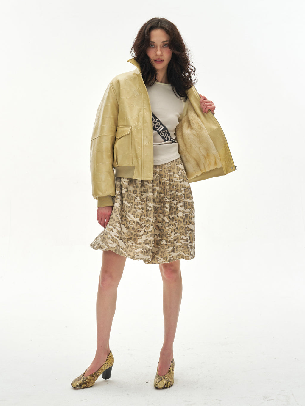 2Way Custard Faux Fur Jacket