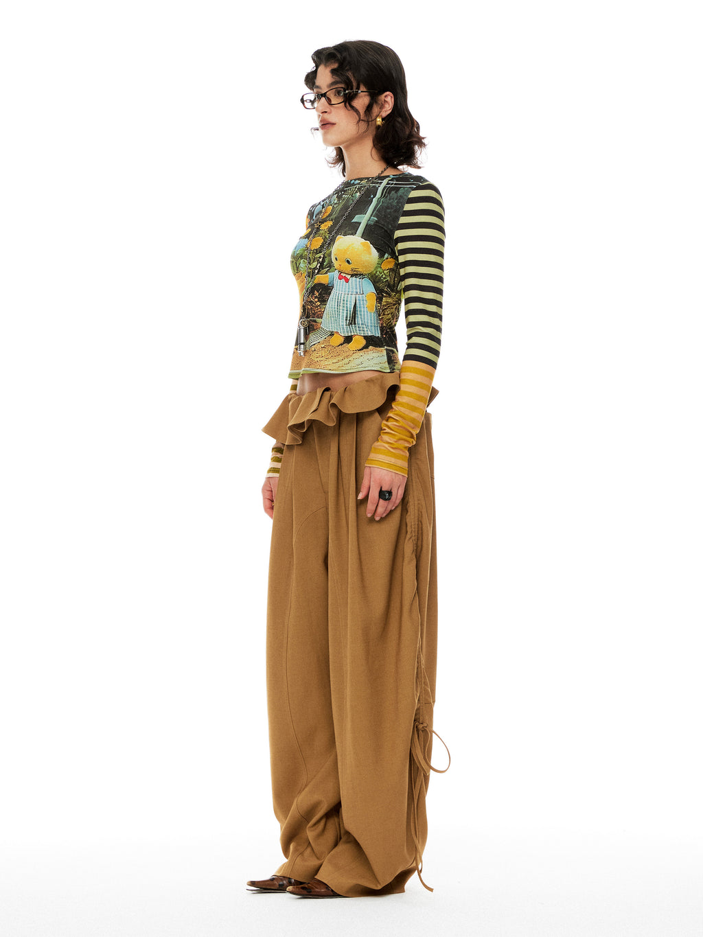 Lace Loose Wide Trousers