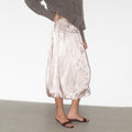 Glossy polka dot skirt