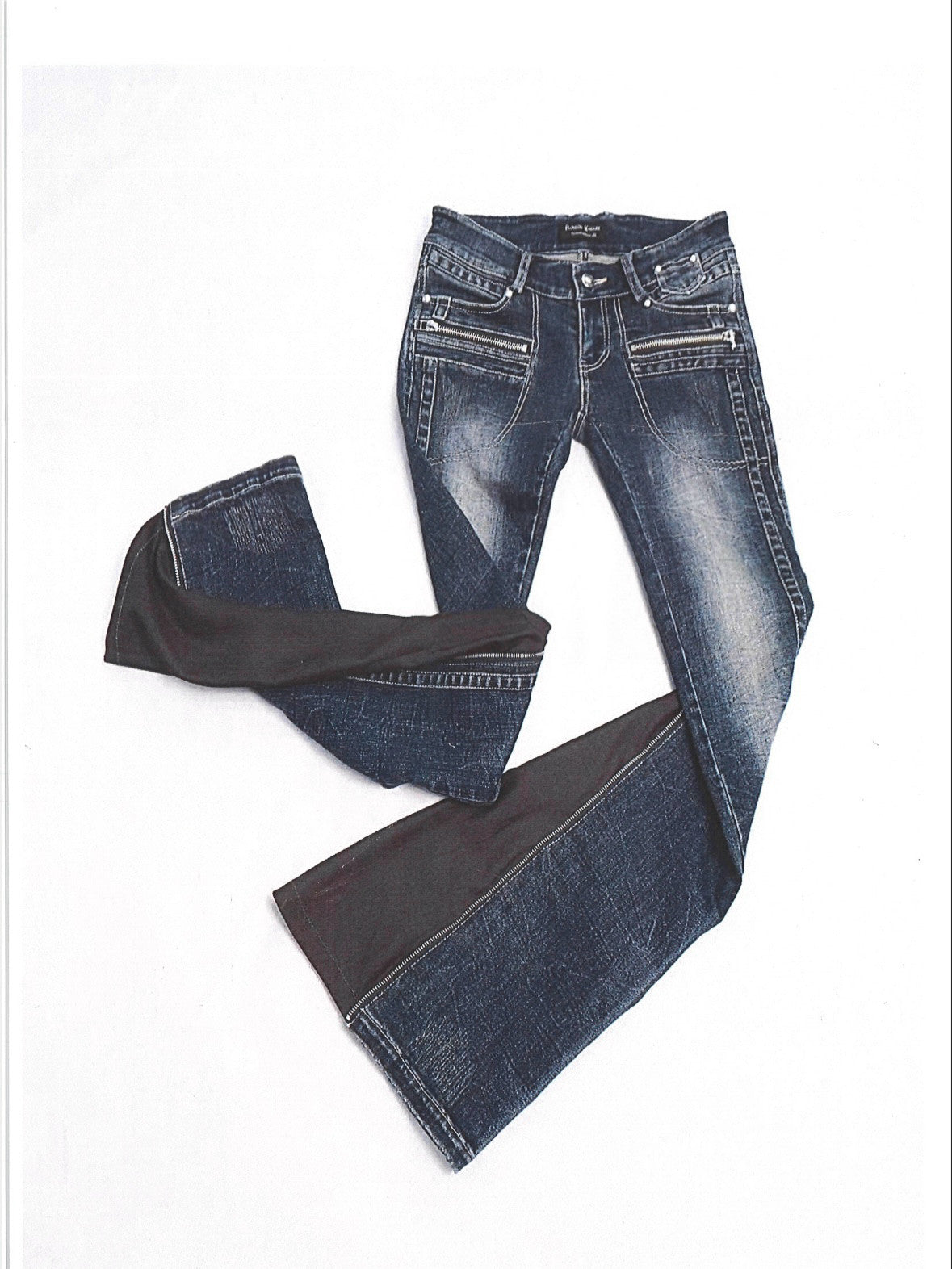 Zip Flare Jeans