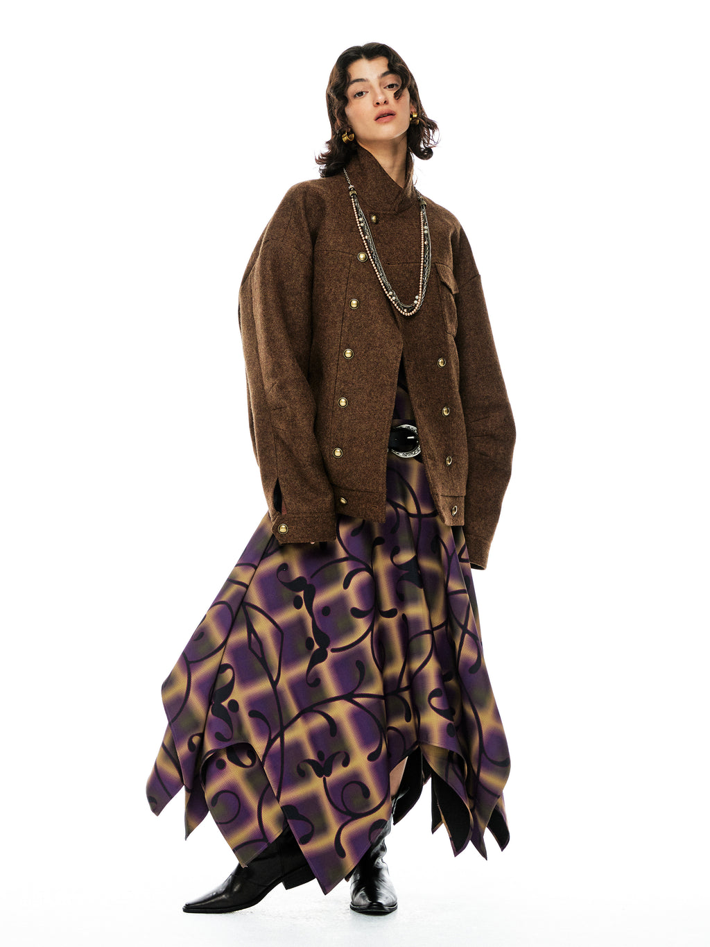 Wool loose design Jacket
