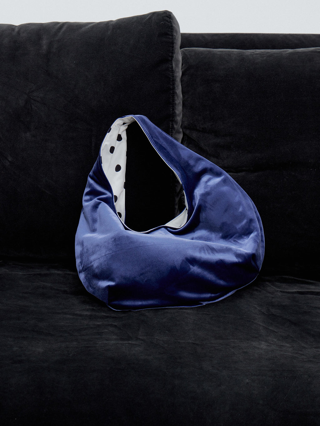 double-sided suede hand bag