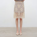 Champagne lace skirt