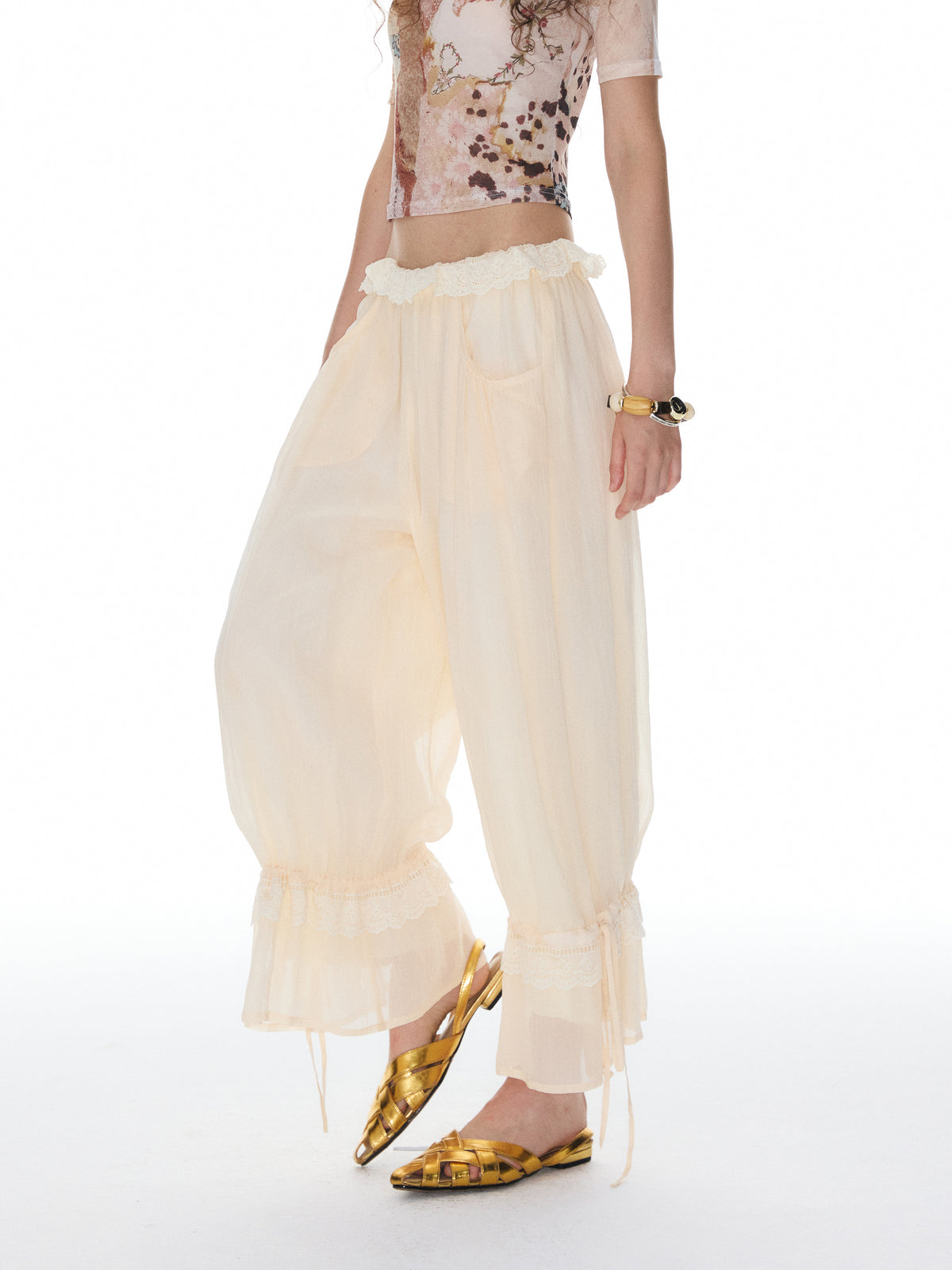 Lantern Lace Pants