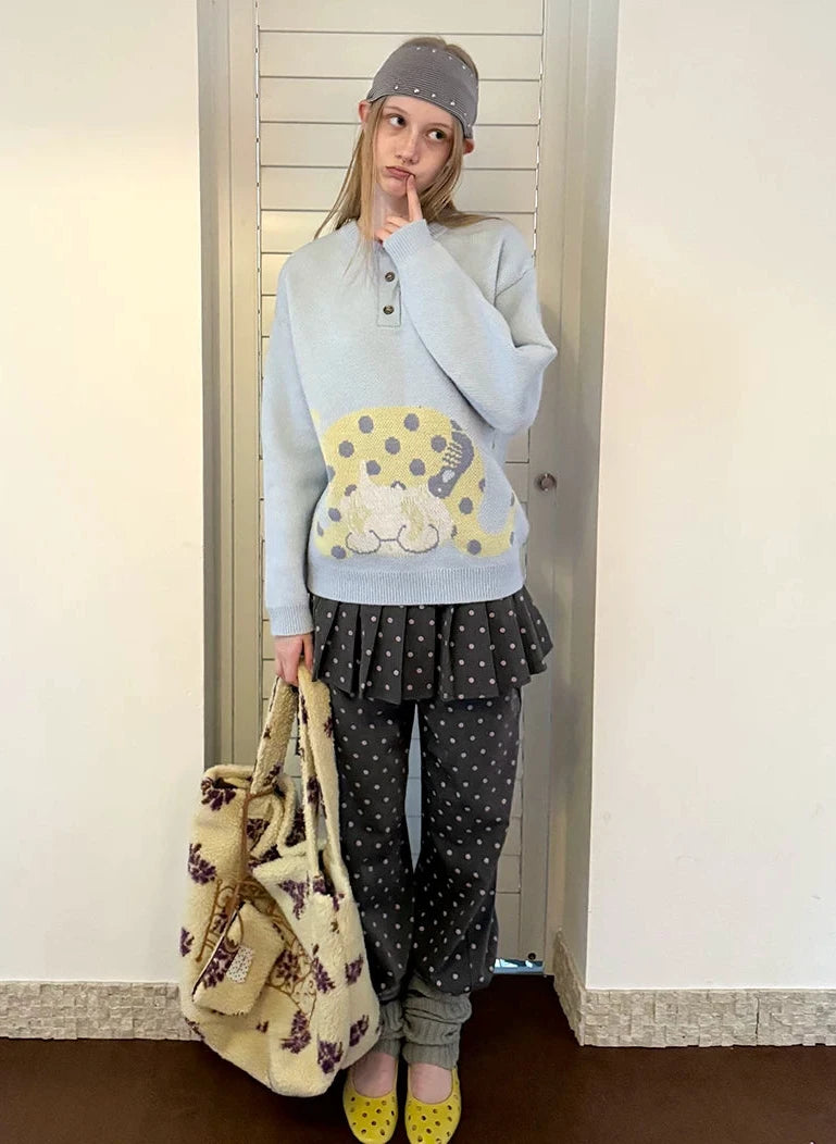 UnsocialNight autumn new original embroidered lamb shearling cute and fashionable single-shoulder handbag