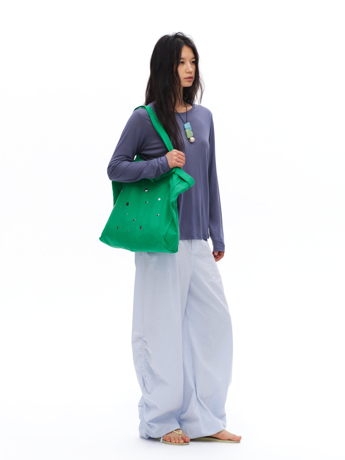 Bamboo Blue Stripe Pants