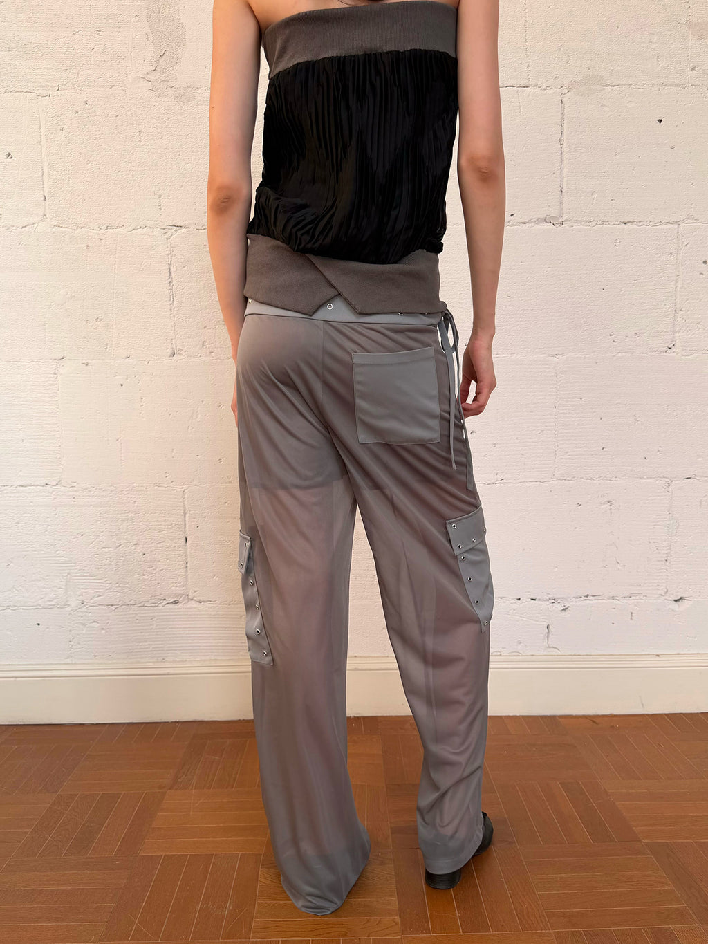 Sheer Layered Grey Cargo